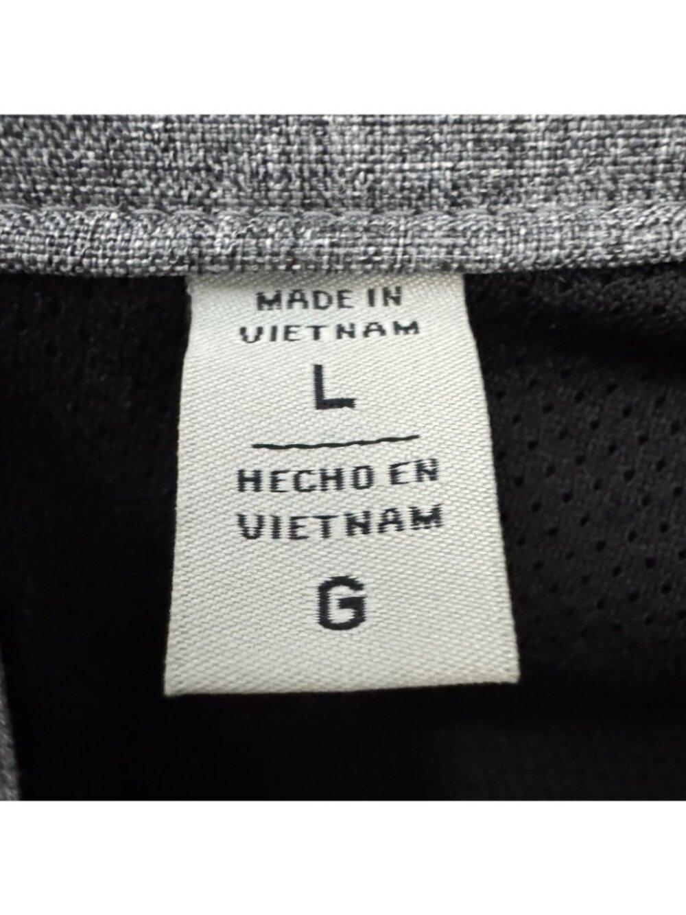 Levi’s Gray Hooded Trucker Jacket L Snap Front Fleece Lined Hidden Hood FLAW - Picture 9 of 14
